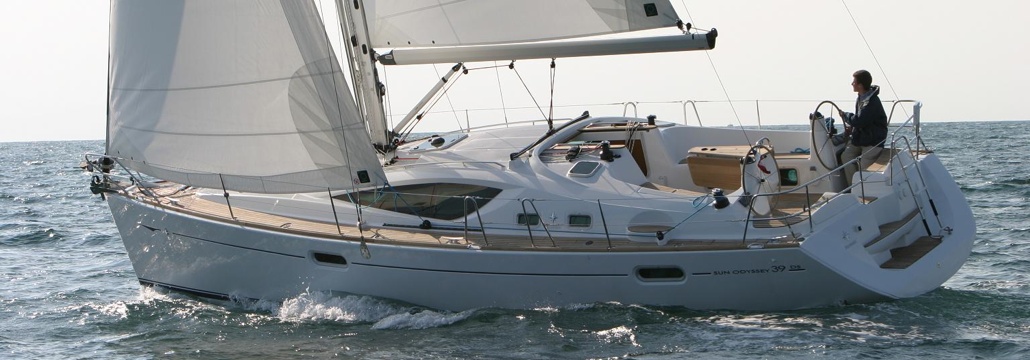 View of our fantastic sailboat Jeanneau Sun Odyssey 39 ds, Bombon Tercero